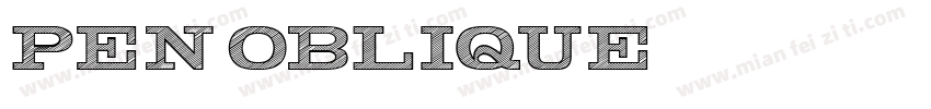 Pen Oblique字体转换